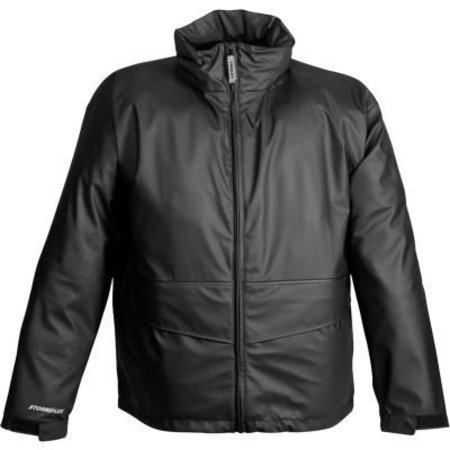 Tingley Rubber Tingley® J67113 StormFlex® Zipper Front Hooded Jacket, Black, Medium J67113.MD